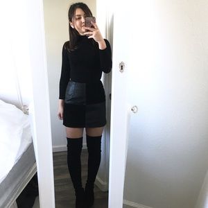 MinkPink Faux Leather Skirt